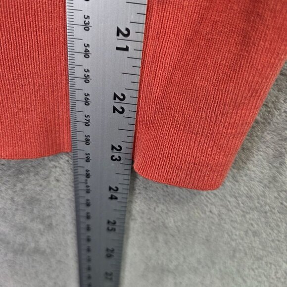 Womens Audrey & Grace Coral Cardigan Floral Detail Button Up Silk Blend Size XL - Picture 6 of 8